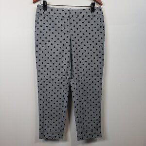 CBR Outback Red Women Size 6 Pants  Cropped Trousers Polka Dot Pockets/ A214
